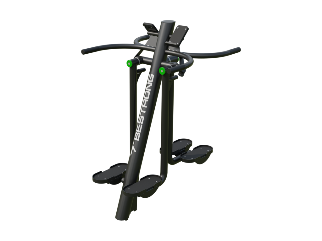 BESTRONG Leg Abductor and Hip Swing – Outdoor Fitness Machine for Functional Training